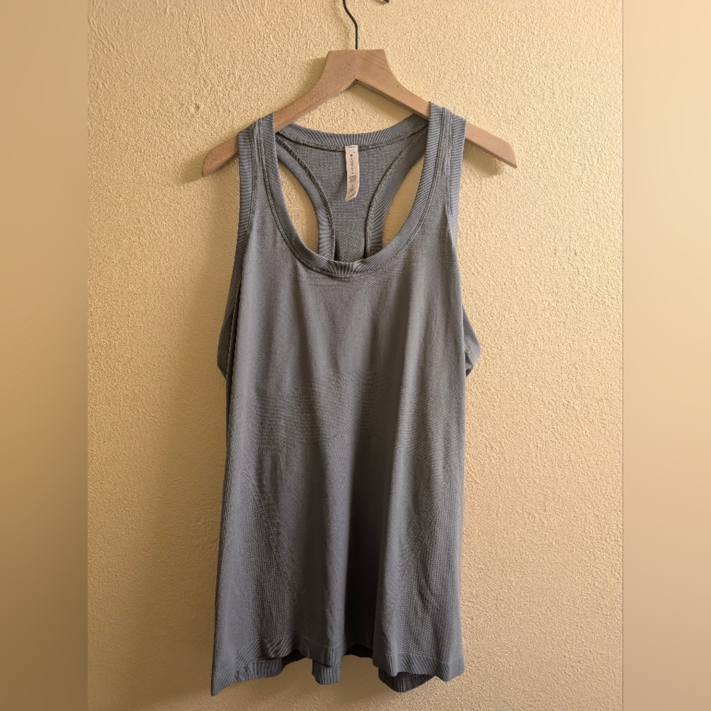 Athleta Light Blue Racerback Tank Top